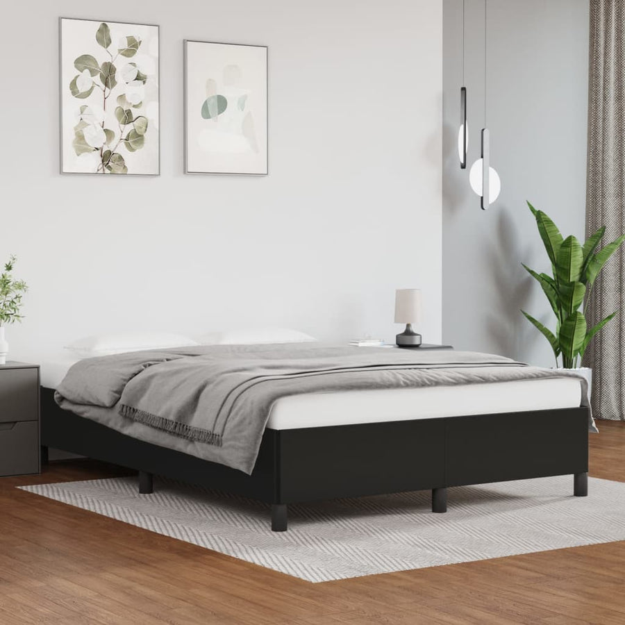 Bedframe Kunstleer Zwart 140 x 200 cm 35 cm
