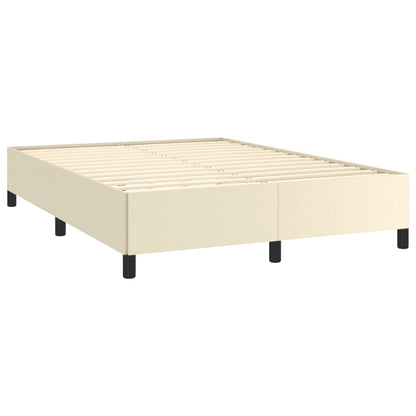 Bedframe Kunstleer Kleurig Crème 140 x 200 cm 35 cm