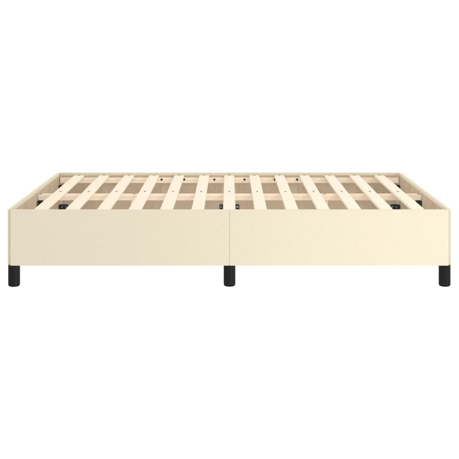 Bedframe Kunstleer Kleurig Crème 140 x 200 cm 35 cm