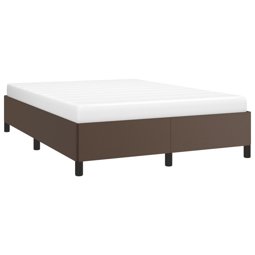 Bedframe Kunstleer Bruin 140 x 200 cm 35 cm
