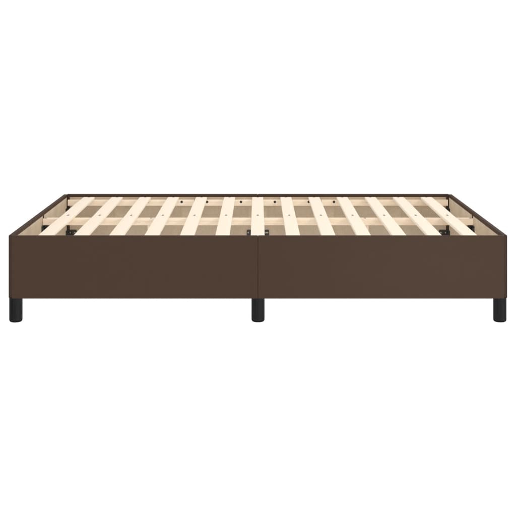 Bedframe Kunstleer Bruin 140 x 200 cm 35 cm