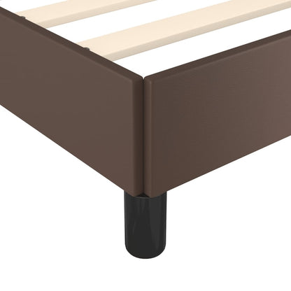 Bedframe Kunstleer Bruin 140 x 200 cm 35 cm