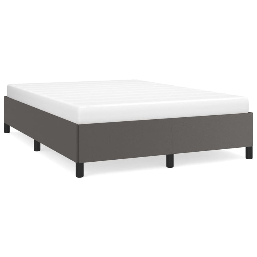 Bedframe kunstleer grijs 140x200 cm 140 x 200 cm 35 cm