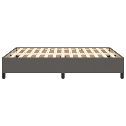 Bedframe kunstleer grijs 140x200 cm 140 x 200 cm 35 cm