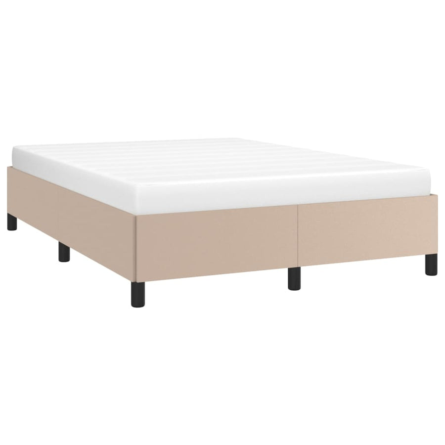 Bedframe kunstleer cappuccinokleurig 140x200 cm 140 x 200 cm 35 cm