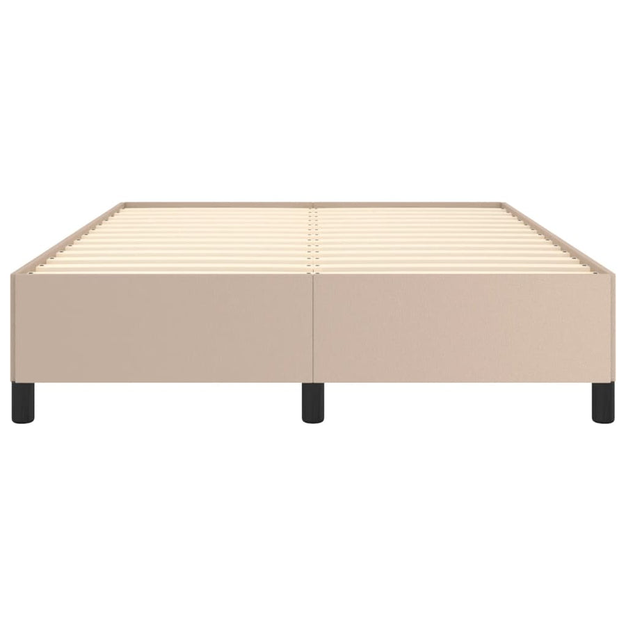 Bedframe kunstleer cappuccinokleurig 140x200 cm 140 x 200 cm 35 cm