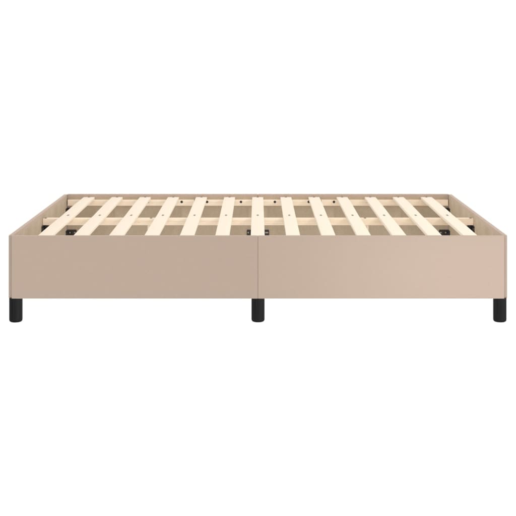 Bedframe kunstleer cappuccinokleurig 140x200 cm 140 x 200 cm 35 cm