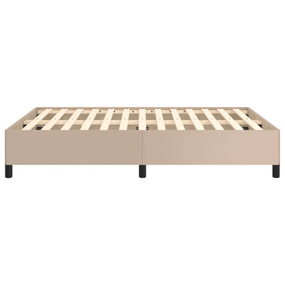 Bedframe kunstleer cappuccinokleurig 140x200 cm 140 x 200 cm 35 cm