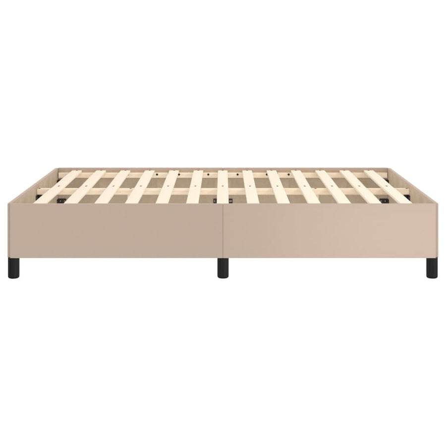 Bedframe kunstleer cappuccinokleurig 140x200 cm 140 x 200 cm 35 cm