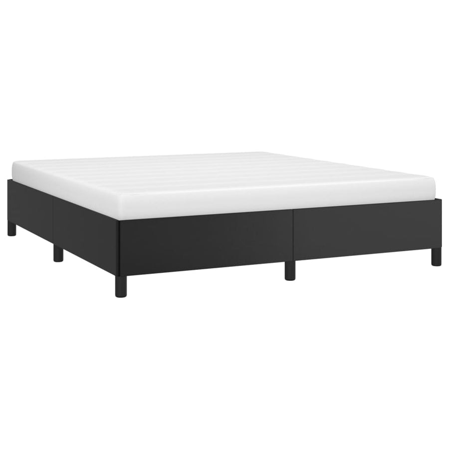 Bedframe Kunstleer Zwart 160 x 200 cm 35 cm