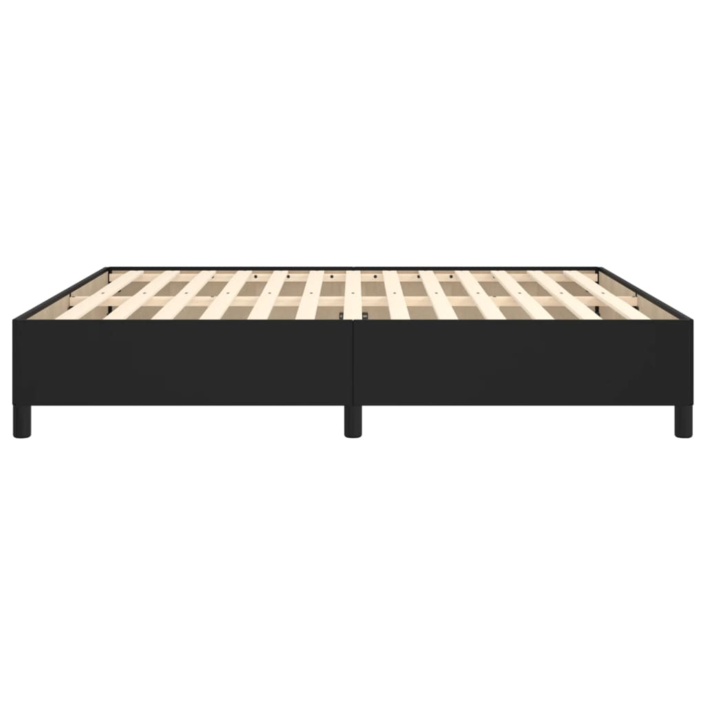 Bedframe Kunstleer Zwart 160 x 200 cm 35 cm