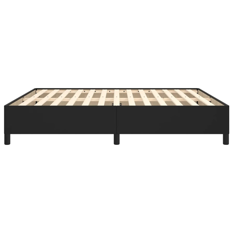 Bedframe Kunstleer Zwart 160 x 200 cm 35 cm