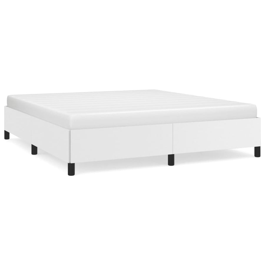 Bedframe Kunstleer Wit 160 x 200 cm 35 cm