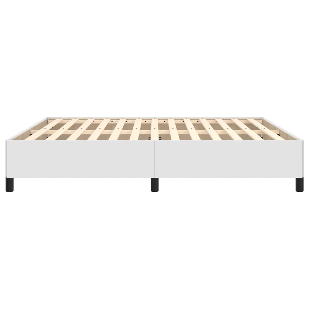 Bedframe Kunstleer Wit 160 x 200 cm 35 cm