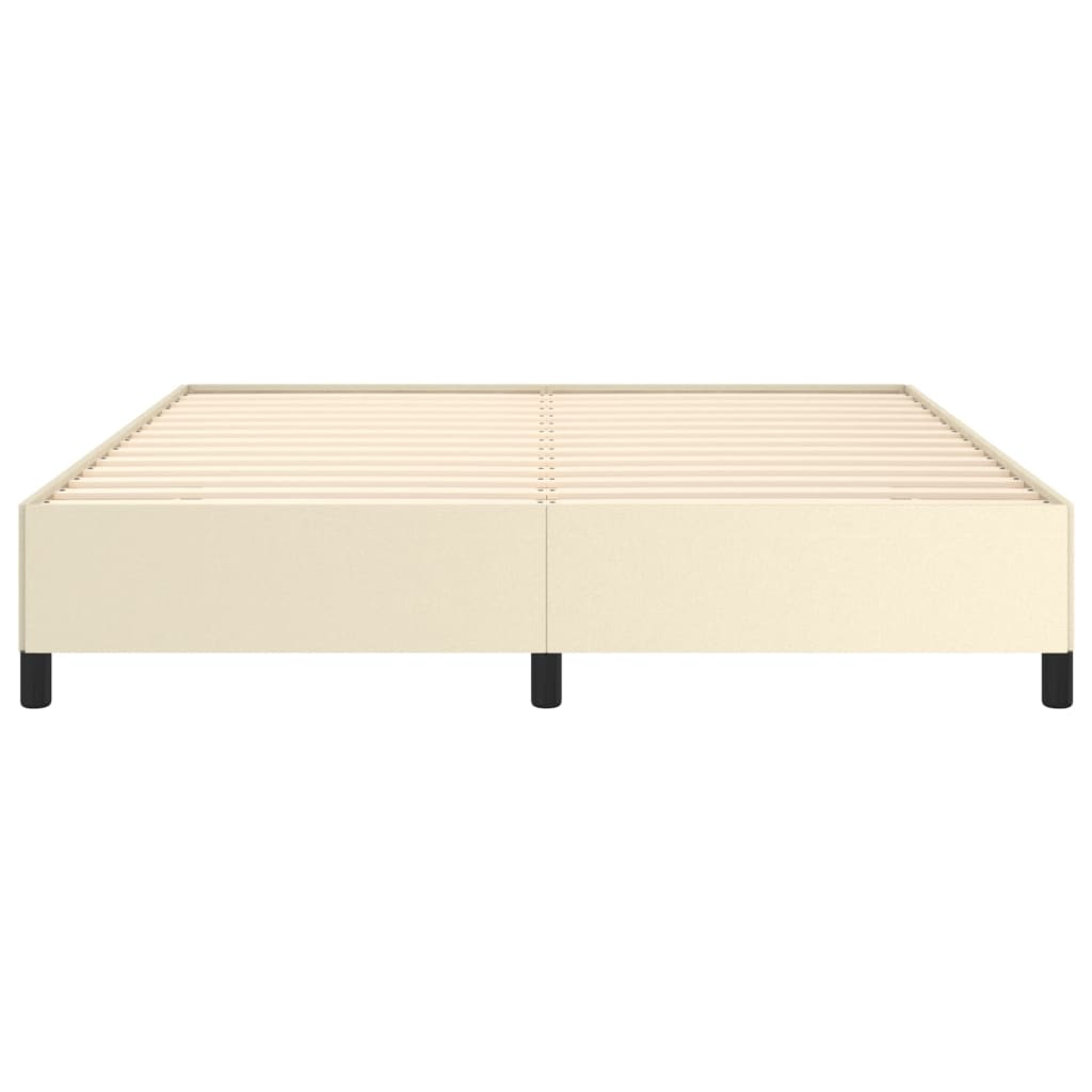 Bedframe Kunstleer Kleurig Crème 160 x 200 cm 35 cm