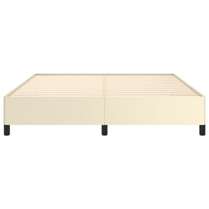 Bedframe Kunstleer Kleurig Crème 160 x 200 cm 35 cm