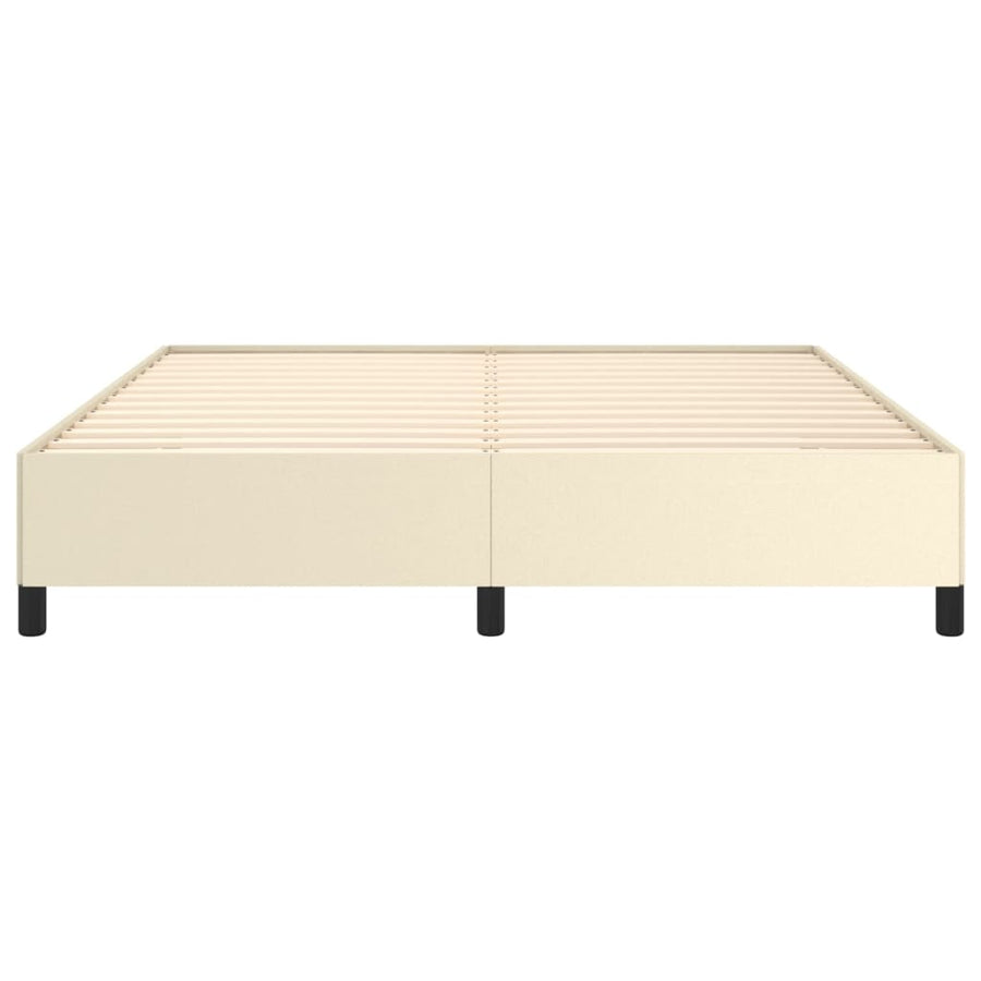 Bedframe Kunstleer Kleurig Crème 160 x 200 cm 35 cm