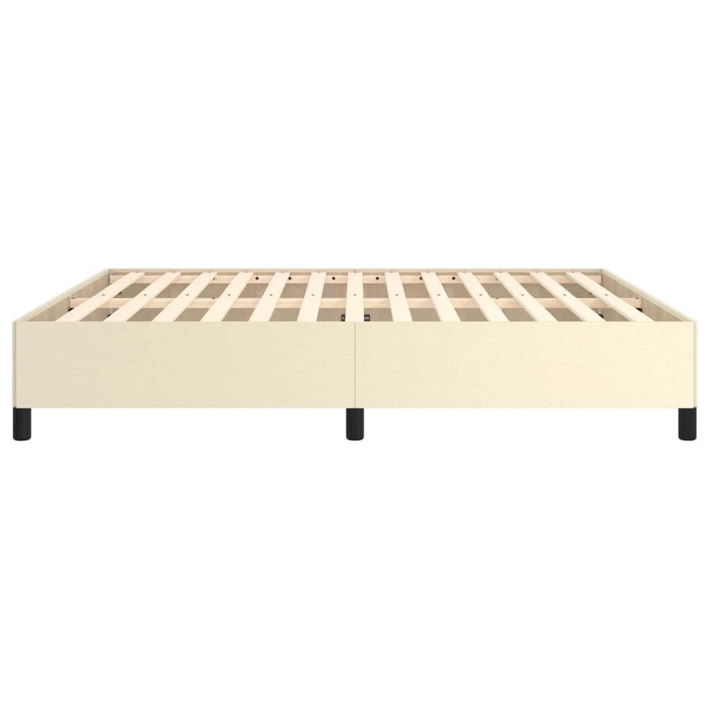 Bedframe Kunstleer Kleurig Crème 160 x 200 cm 35 cm
