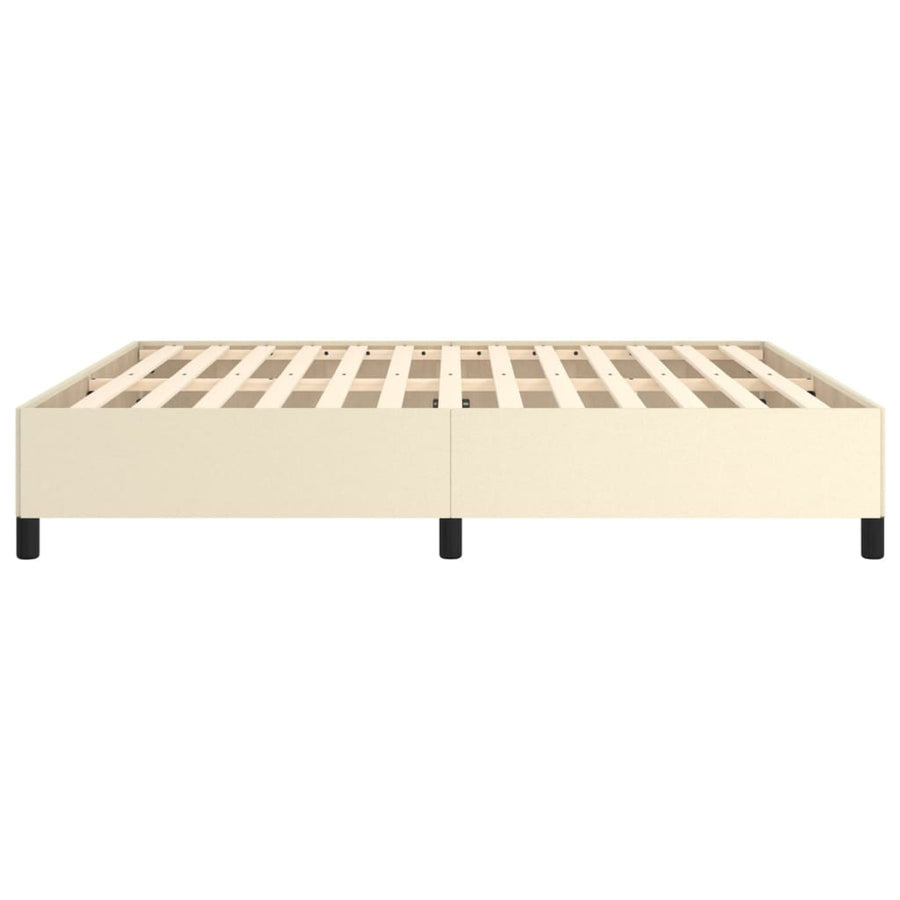 Bedframe Kunstleer Kleurig Crème 160 x 200 cm 35 cm