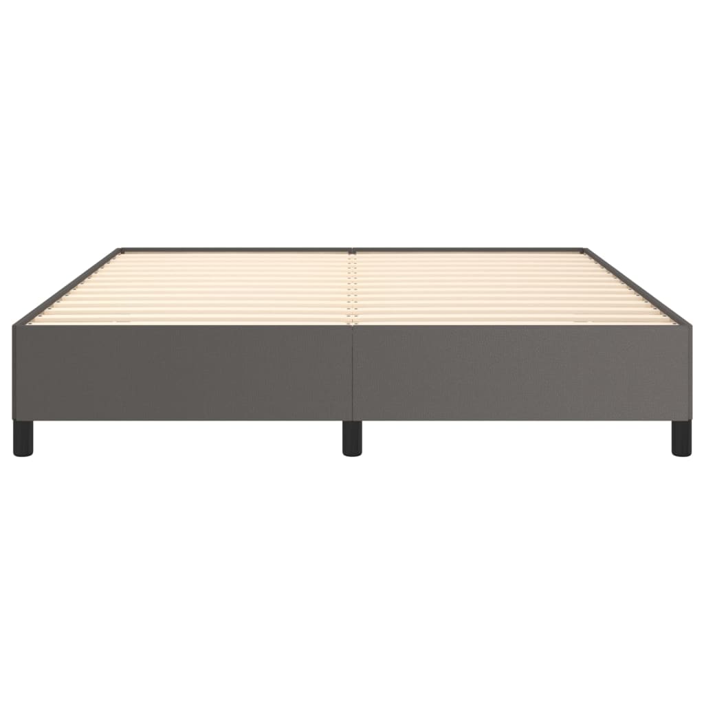Bedframe kunstleer grijs 160x200 cm 160 x 200 cm 35 cm