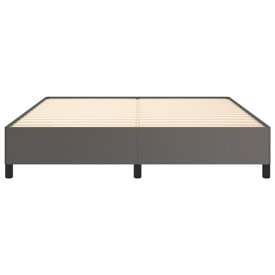 Bedframe kunstleer grijs 160x200 cm 160 x 200 cm 35 cm