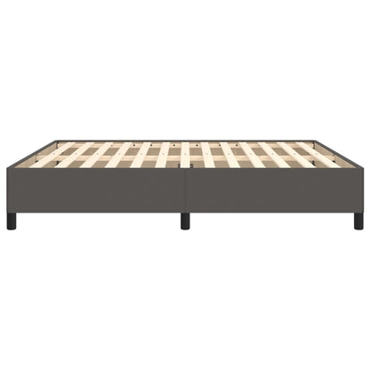 Bedframe kunstleer grijs 160x200 cm 160 x 200 cm 35 cm