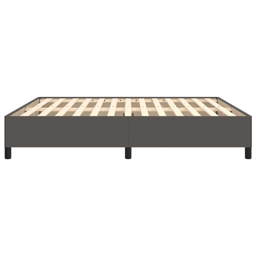 Bedframe kunstleer grijs 160x200 cm 160 x 200 cm 35 cm