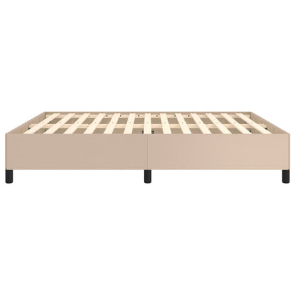 Bedframe kunstleer cappuccinokleurig 160x200 cm 160 x 200 cm 35 cm