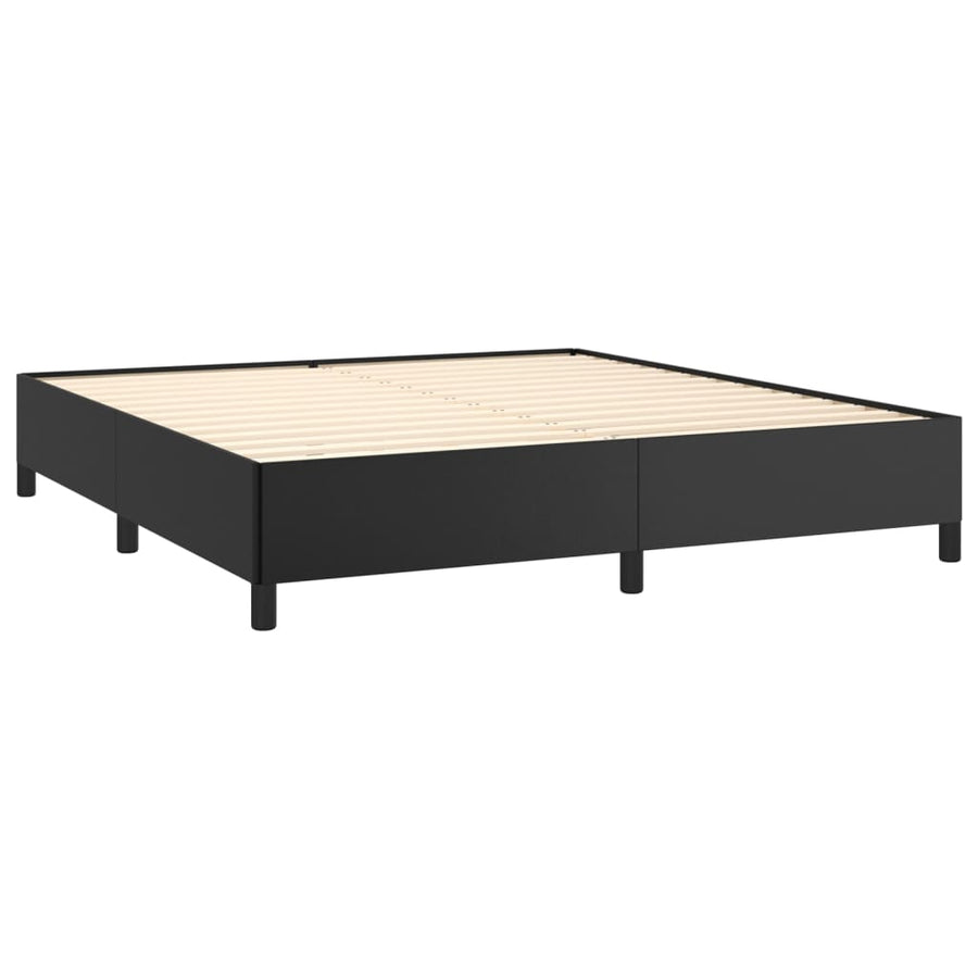 Bedframe Kunstleer Zwart 180 x 200 cm 35 cm