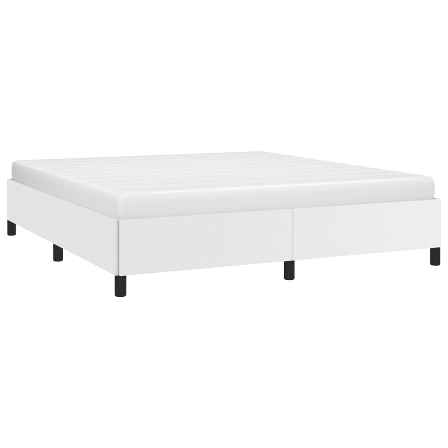 Bedframe Kunstleer Wit 180 x 200 cm 35 cm