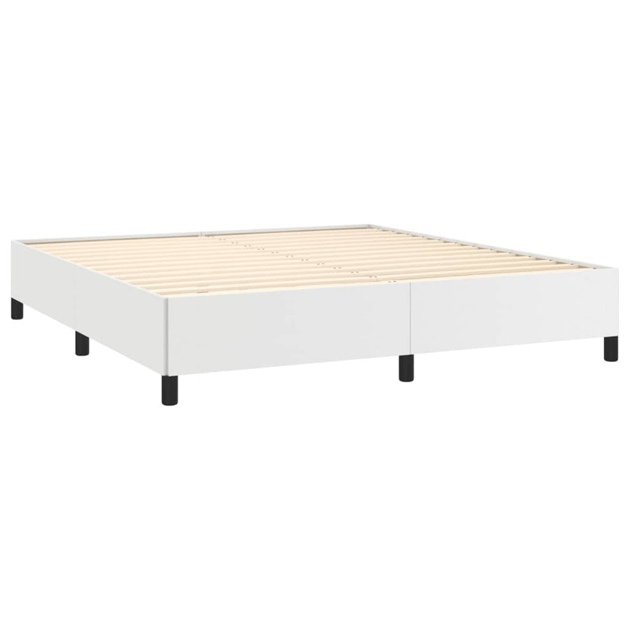 Bedframe Kunstleer Wit 180 x 200 cm 35 cm