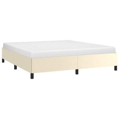 Bedframe Kunstleer Kleurig Crème 180 x 200 cm 35 cm