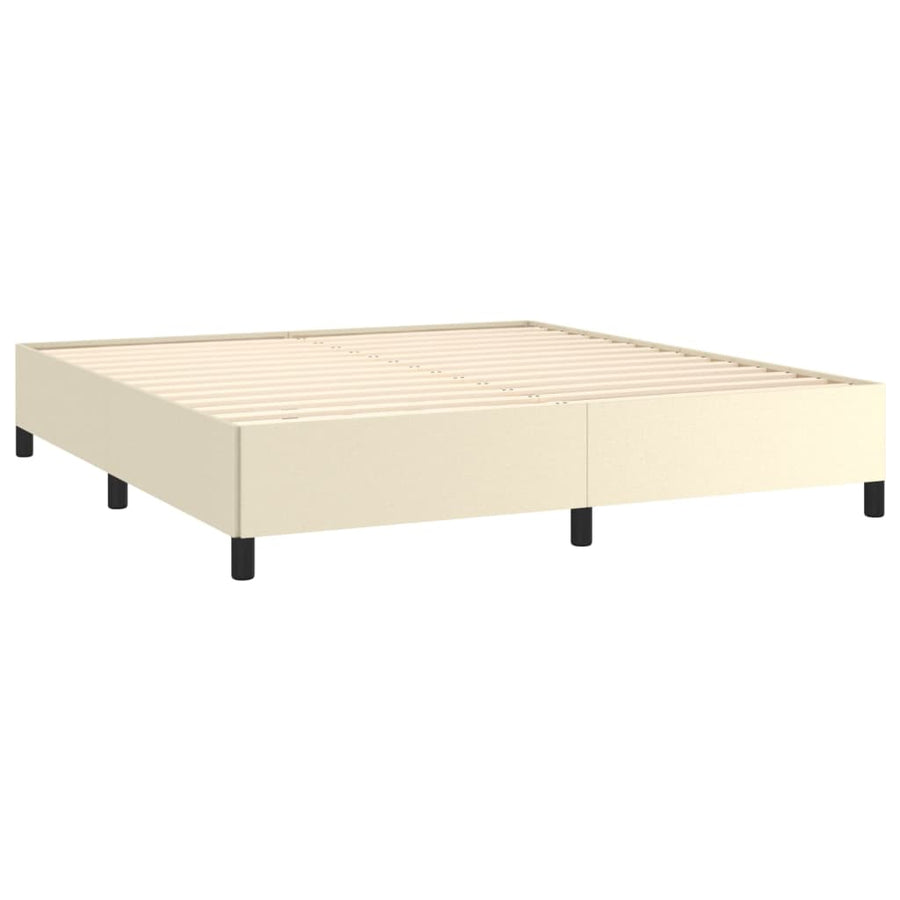 Bedframe Kunstleer Kleurig Crème 180 x 200 cm 35 cm