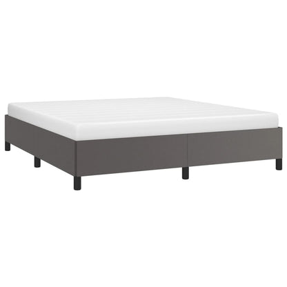 Bedframe kunstleer grijs 180x200 cm 180 x 200 cm 35 cm