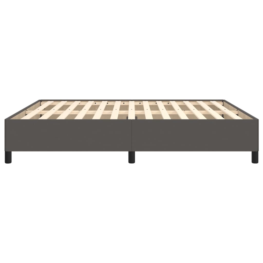 Bedframe kunstleer grijs 180x200 cm 180 x 200 cm 35 cm