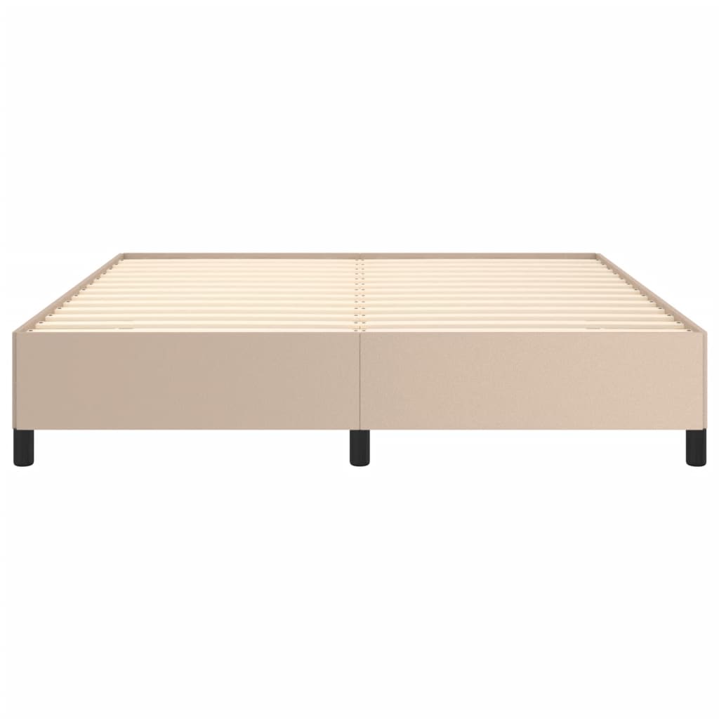 Bedframe kunstleer cappuccinokleurig 180x200 cm