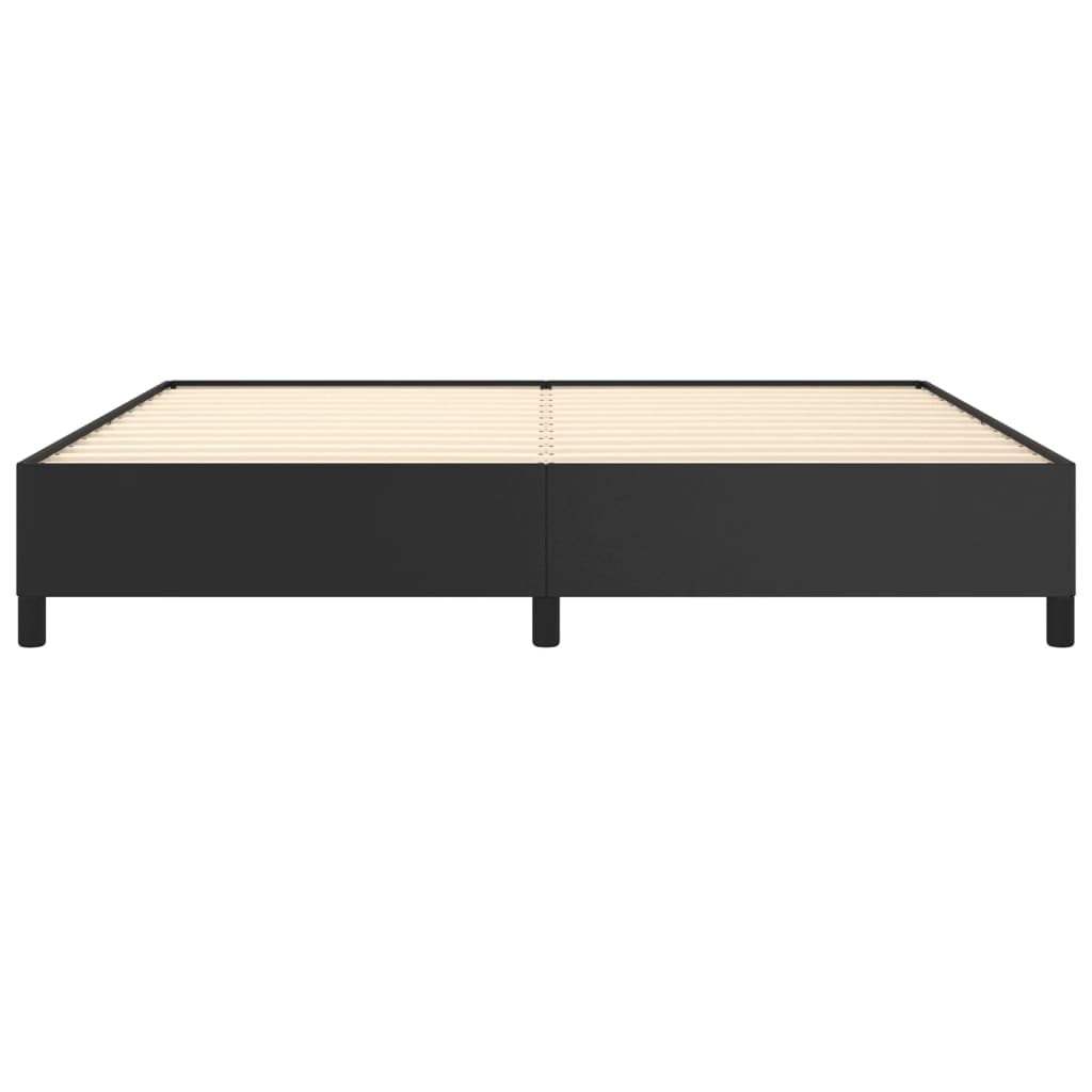 Bedframe Kunstleer Zwart 200 x 200 cm 35 cm