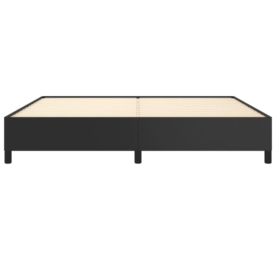 Bedframe Kunstleer Zwart 200 x 200 cm 35 cm