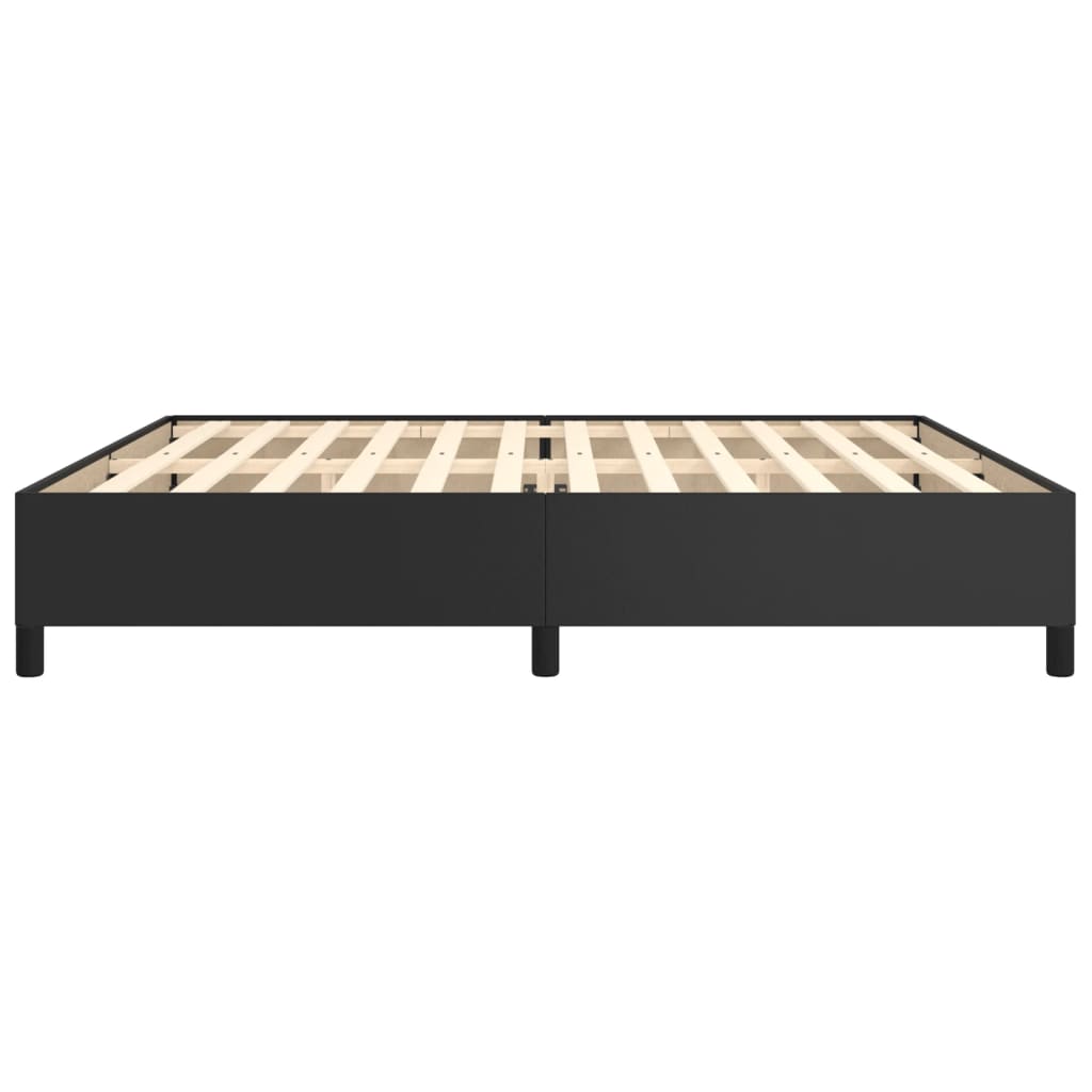 Bedframe Kunstleer Zwart 200 x 200 cm 35 cm