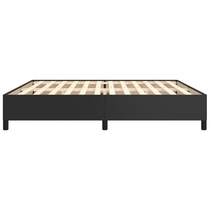 Bedframe Kunstleer Zwart 200 x 200 cm 35 cm