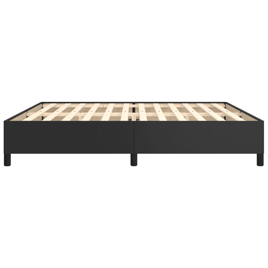 Bedframe Kunstleer Zwart 200 x 200 cm 35 cm