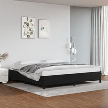 Bedframe Kunstleer Zwart 200 x 200 cm 35 cm