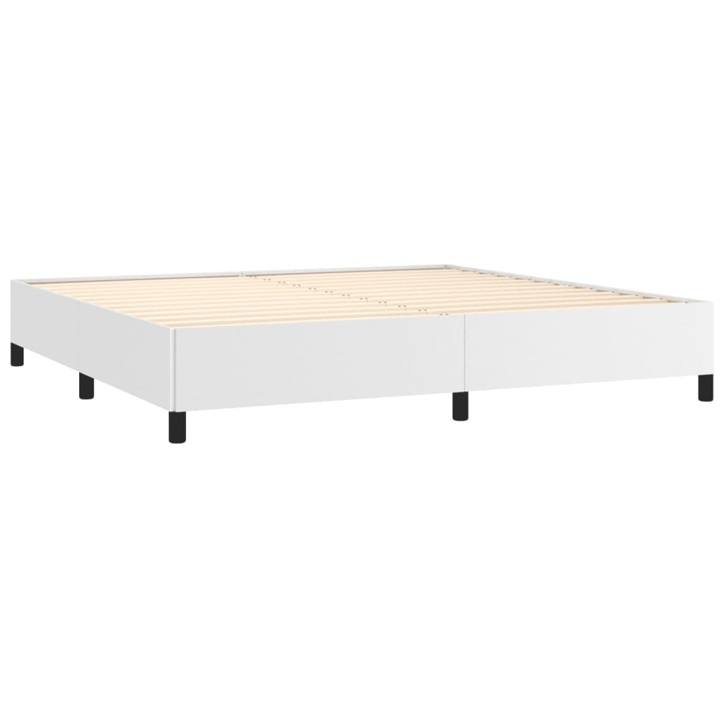 Bedframe Kunstleer Wit 200 x 200 cm 35 cm