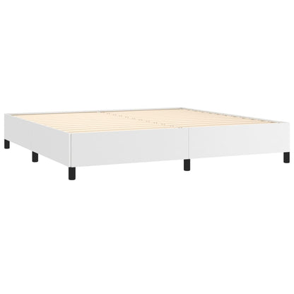 Bedframe Kunstleer Wit 200 x 200 cm 35 cm
