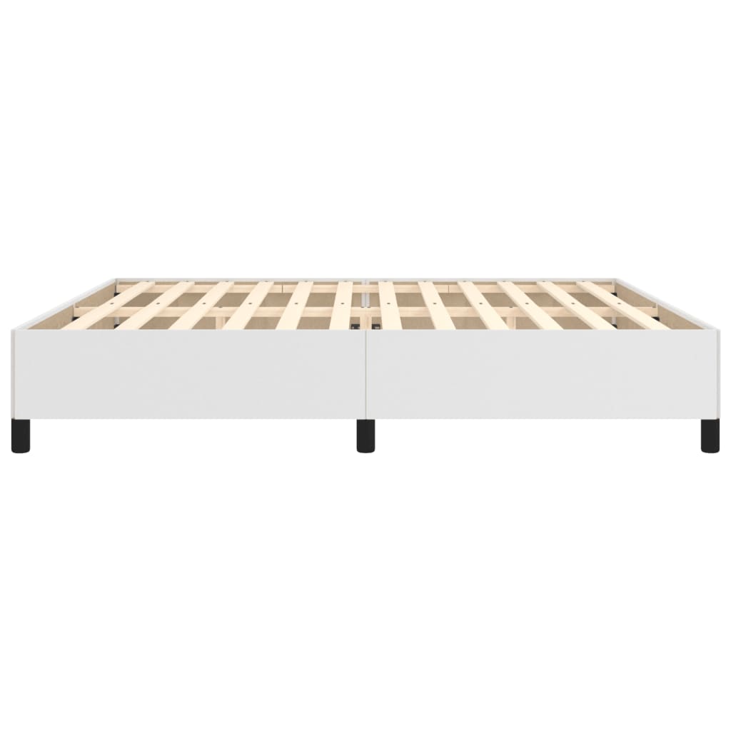 Bedframe Kunstleer Wit 200 x 200 cm 35 cm