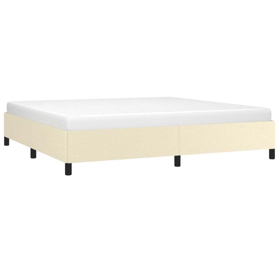 Bedframe Kunstleer Kleurig Crème 200 x 200 cm 35 cm