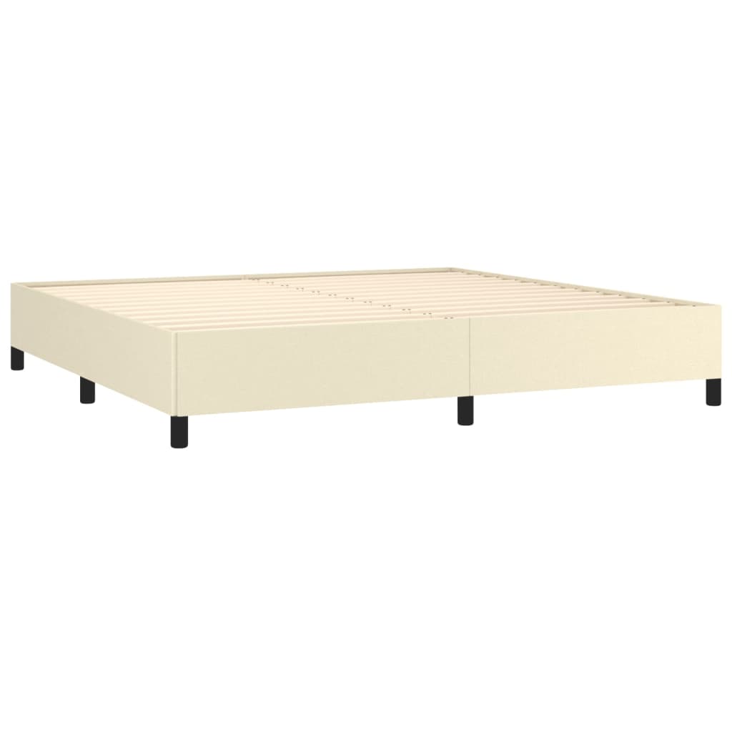Bedframe Kunstleer Kleurig Crème 200 x 200 cm 35 cm