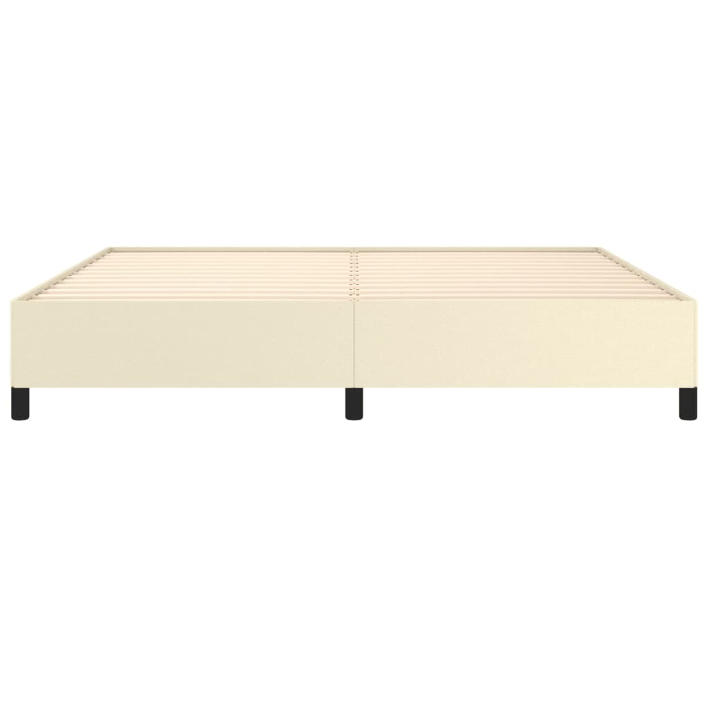 Bedframe Kunstleer Kleurig Crème 200 x 200 cm 35 cm