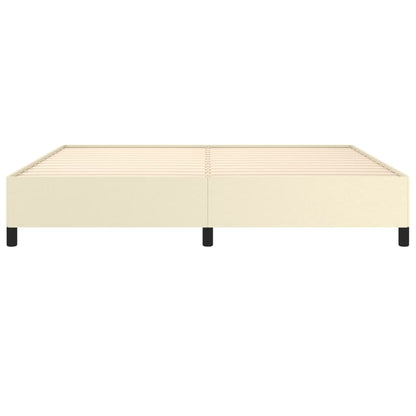 Bedframe Kunstleer Kleurig Crème 200 x 200 cm 35 cm