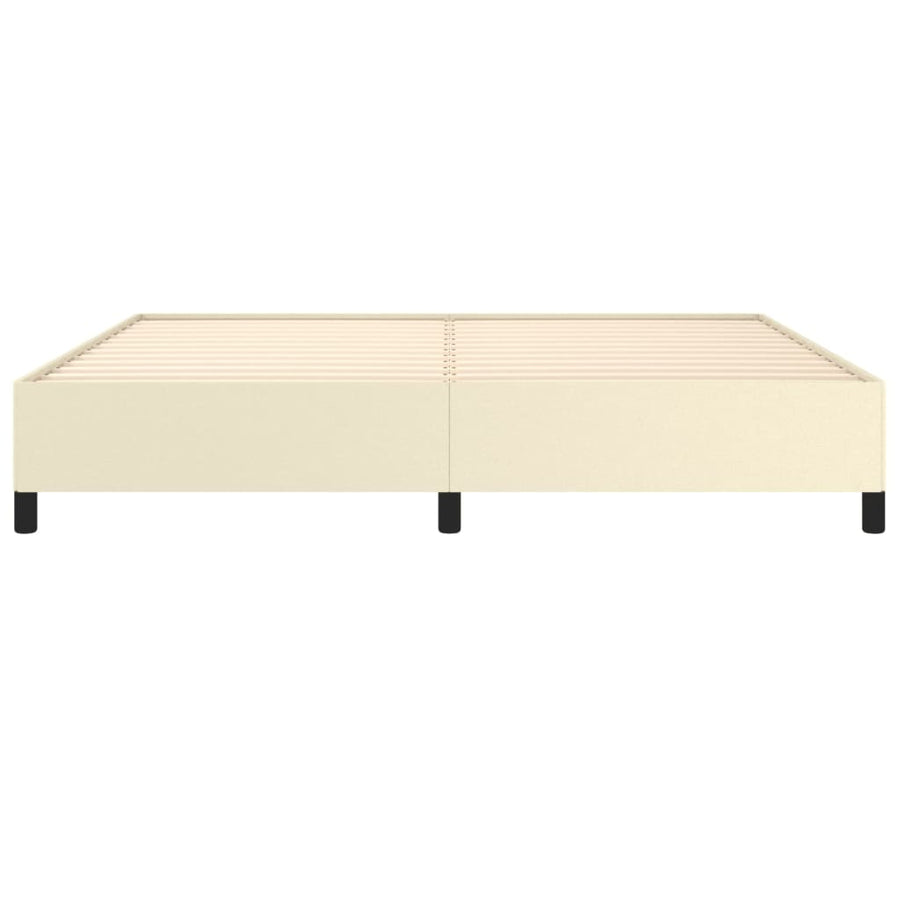 Bedframe Kunstleer Kleurig Crème 200 x 200 cm 35 cm